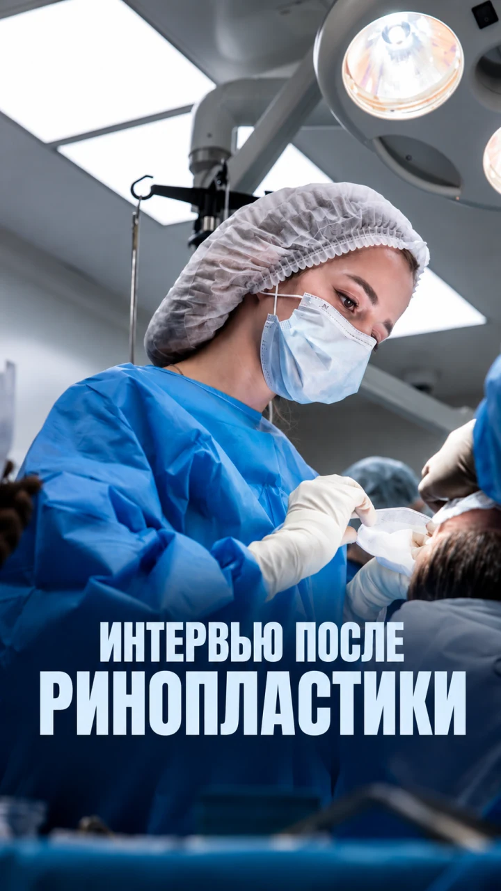 Интервью после ринопластики в операционной ГМЦ
